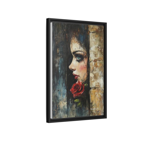 Matte Framed Art Print - Striking Portrait with Rose, Wall Decor, Home Accent, Gift for Art Lovers, Boho Room Decoration - Image 50