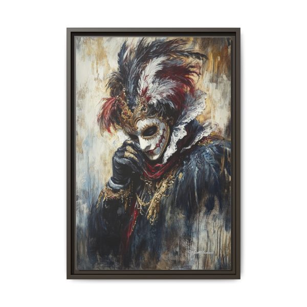 Matte Canvas Wall Art, Multi-color Framed Artwork, Gothic Home Decor, Mysterious Masquerade Print, Unique Gift for Art Lovers - Image 53