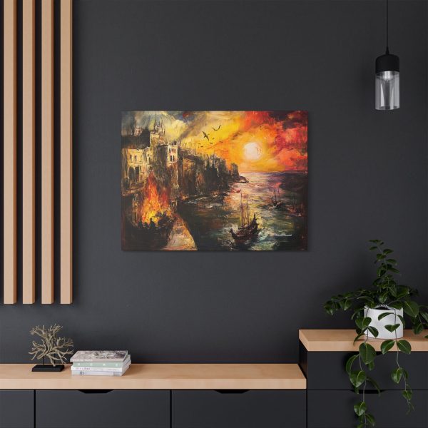 Stretched Canvas Art Print, Sunset Seascape, Wall Decor, Home Gift, Nautical Decorations, Art for Living Room, Sunset Wall Art - Image 20