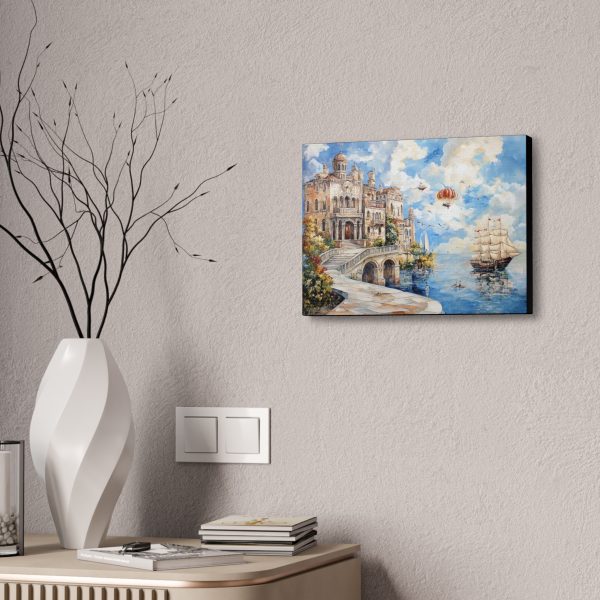 Coastal Castle Canvas Wall Art, Nautical Home Decor, Ocean Landscape Print, Room Decoration, Gift for Beach Lovers, Art for Living Room - Image 4