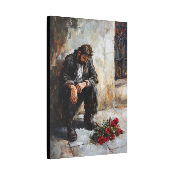 Emotional Art Canvas Print, Modern Wall Decor, Housewarming Gift, Sadness & Reflection Artwork, Living Room Wall Art, Anniversary Gift - Image 14