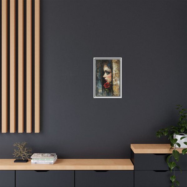 Matte Framed Art Print - Striking Portrait with Rose, Wall Decor, Home Accent, Gift for Art Lovers, Boho Room Decoration - Image 48