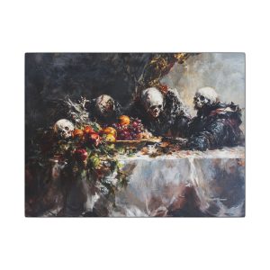 Artistic Wall Canvas Print, Gothic Art Decor, Unique Home Decor, Dark Aesthetic Artwork, Perfect for Halloween, Framed Art