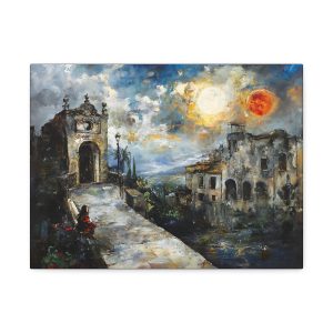 Stretched Canvas Art Print, Vibrant Landscape Decor, Home Wall Art, Gift for Art Lovers, Unique Room Accent, Art Collector's Piece