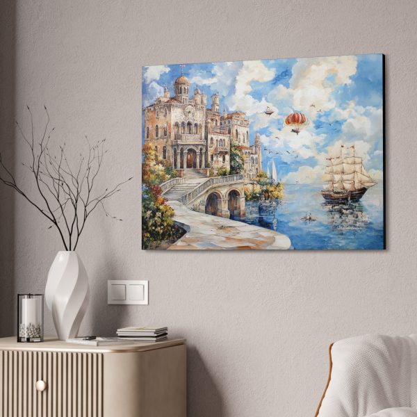 Coastal Castle Canvas Wall Art, Nautical Home Decor, Ocean Landscape Print, Room Decoration, Gift for Beach Lovers, Art for Living Room - Image 8