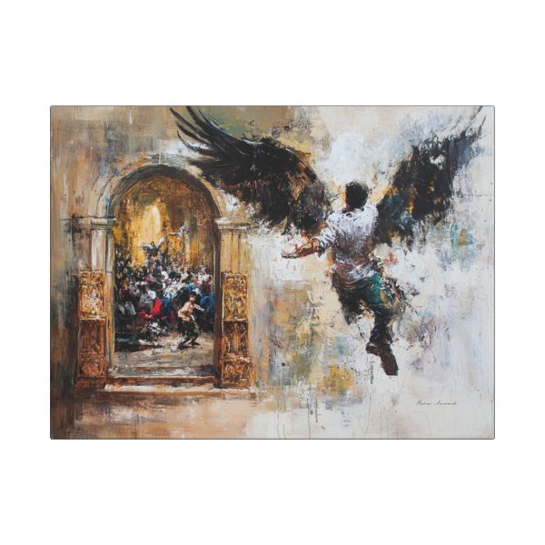 Angel Wings Canvas Art Wraps, Inspirational Wall Decor, Unique Gift, Home Aesthetic, Modern Art for Living Room, Motivational Art