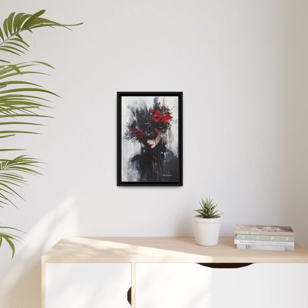 Framed Wall Art, Matte Canvas Print, Abstract Art, Home Decor, Gift for Art Lovers, Black and Red Aesthetic - Image 39