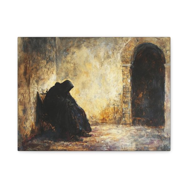 Classic Canvas Wall Art, Elegant Home Decor, Contemplative Painterly Print, Soulful Gallery Artwork, Unique Gift Idea