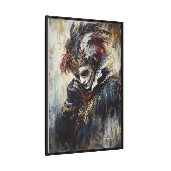 Matte Canvas Wall Art, Multi-color Framed Artwork, Gothic Home Decor, Mysterious Masquerade Print, Unique Gift for Art Lovers - Image 10