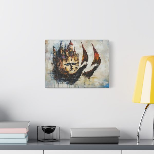 Artistic Canvas Wall Art, Abstract Home Decor, Fantasy Landscape Painting, Unique Gift for Art Lovers, Nautical Theme Wall Decor, [...] - Image 7