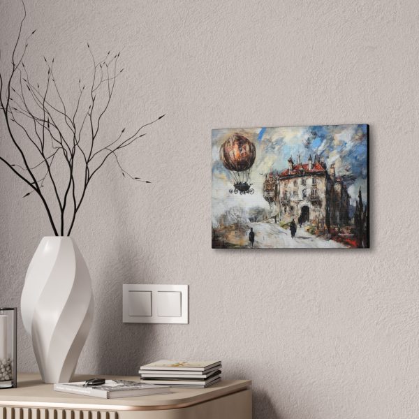 Steampunk Canvas Wall Art, Vintage Hot Air Balloon Painting, Unique Home Decor, Perfect Gift for Art Lovers - Image 4