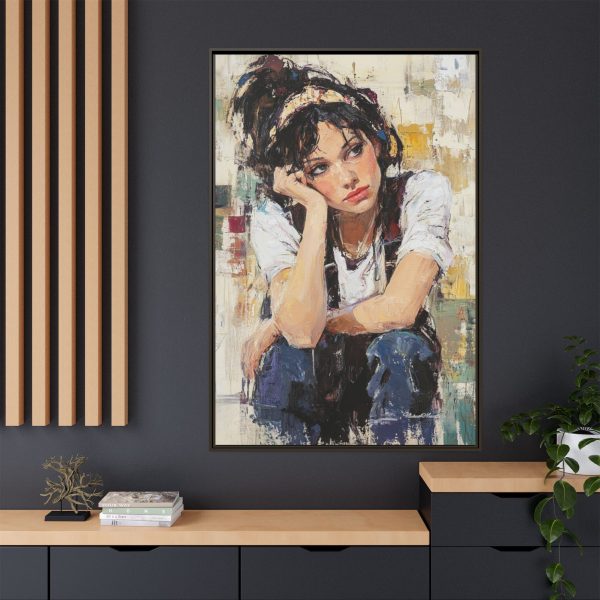 Framed Matte Canvas Wall Art,  Multi-color Abstract Painting, Home Decor, Gift for Art Lovers, Living Room, Bedroom Decoration - Image 68
