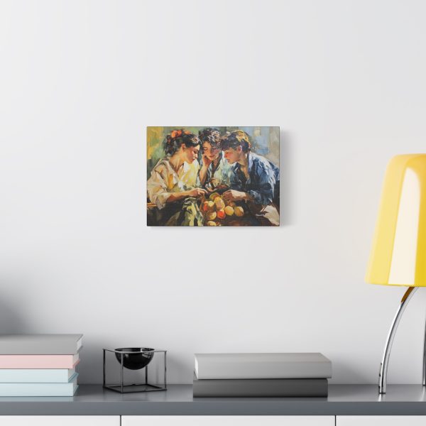 Canvas Art Print, Friends Gathering, Home Decor Wall Art, Gallery Wrapped, Colorful Still Life, Gift for Art Lovers - Image 3