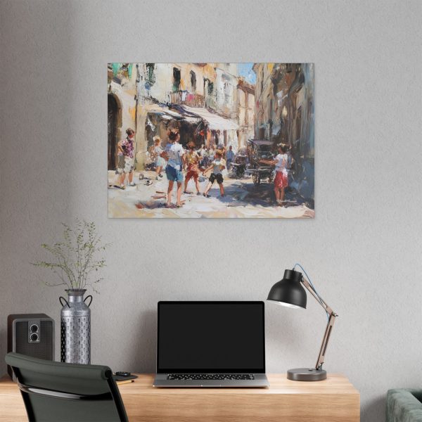 Vibrant Street Scene Canvas Art, Culture Decor, Gift for Art Lovers, Family Wall Art, Home Decor Inspiration, Gallery Style Print - Image 12