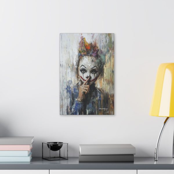 Whimsical Clown Wall Art, Fine Art Canvas Print for Home Decor, Unique Gift for Art Lovers, Playful Room Decoration - Image 7