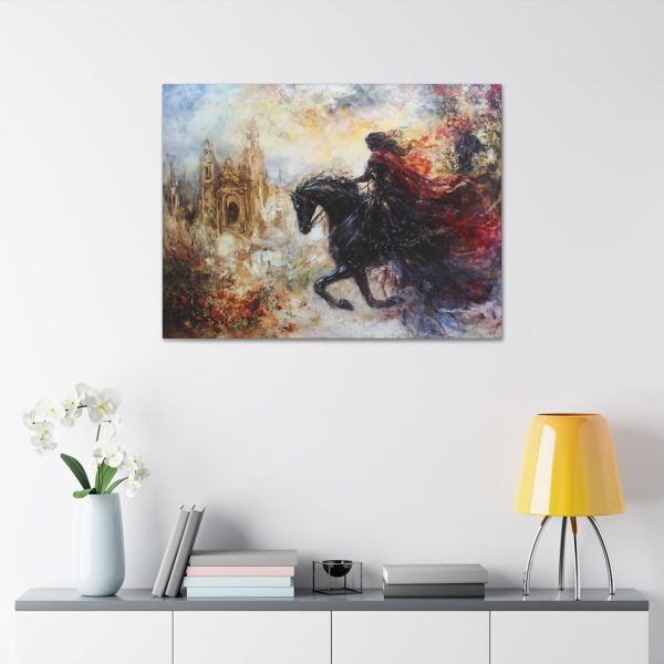 Canvas Wall Art Print, Horse and Rider, Abstract Art, Bohemian Decor, Gothic Art, Home Decor, Gift for Horse Lovers - Image 7