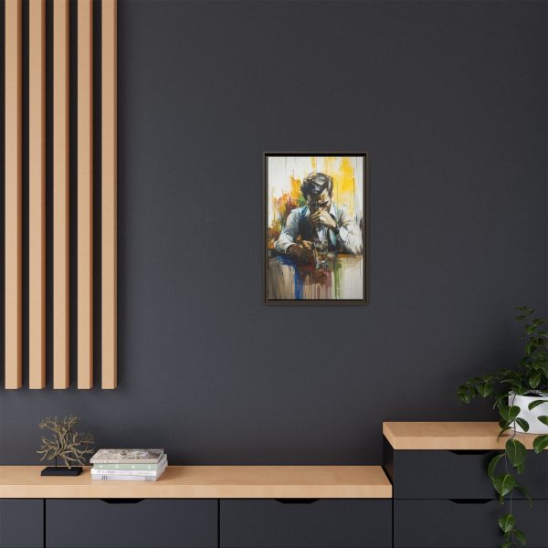 Framed Wall Art - Contemplative Man with Drink, Modern Home Decor, Stylish Gift, Thoughtful Art Piece, Artistic Decor for Living Room - Image 56