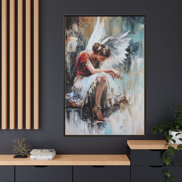 Angel Wings Framed Canvas Art, Inspirational Wall Decor for Home, Serenity Artwork, Gift for Her, Boho Chic Decor, Angel Art Print - Image 68