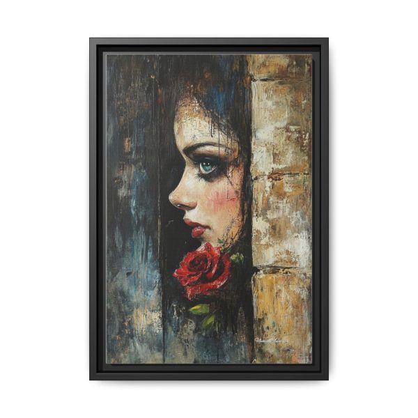 Matte Framed Art Print - Striking Portrait with Rose, Wall Decor, Home Accent, Gift for Art Lovers, Boho Room Decoration - Image 37
