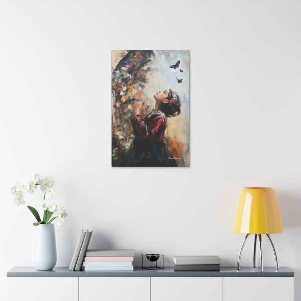 Whimsical Butterfly Canvas Art, Flower Wall Decor, Home Aesthetic, Gift for Art Lovers, Bohemian Style, Nature Inspired Decor - Image 15