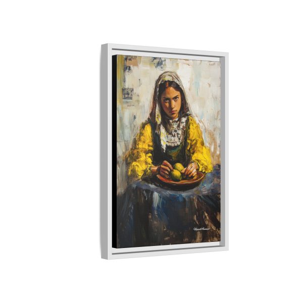 Framed Matte Canvas Art - Emotionally Striking Woman with Fruit, Home Decor, Wall Art, Gift for Art Lovers, Gallery Wall Decoration - Image 46