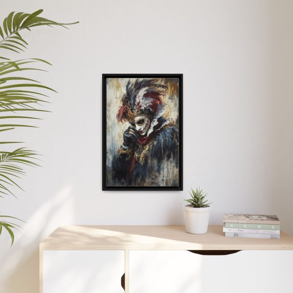 Matte Canvas Wall Art, Multi-color Framed Artwork, Gothic Home Decor, Mysterious Masquerade Print, Unique Gift for Art Lovers - Image 51