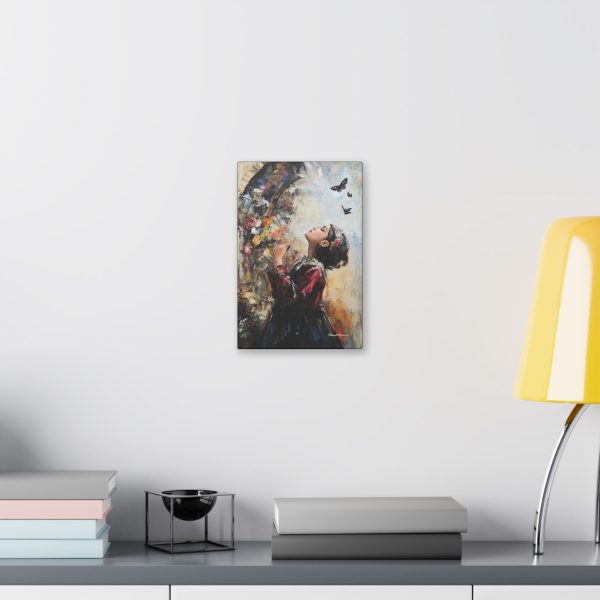 Whimsical Butterfly Canvas Art, Flower Wall Decor, Home Aesthetic, Gift for Art Lovers, Bohemian Style, Nature Inspired Decor - Image 3