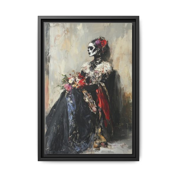 Framed Art Print - Day of the Dead Decor, Colorful Bone Lady Wall Art, Gothic Home Decor, Unique Gift for Holidays - Image 37