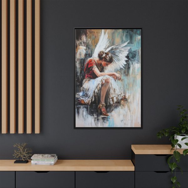Angel Wings Framed Canvas Art, Inspirational Wall Decor for Home, Serenity Artwork, Gift for Her, Boho Chic Decor, Angel Art Print - Image 12