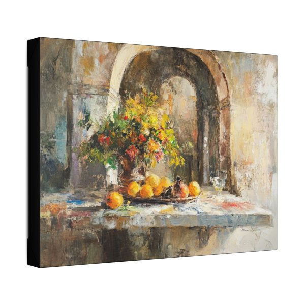 Vibrant Floral Canvas Wall Art, Modern Home Decor, Kitchen Artwork, Gift for Art Lovers, Elegant Living Room Accent, Unique Home Design - Image 2