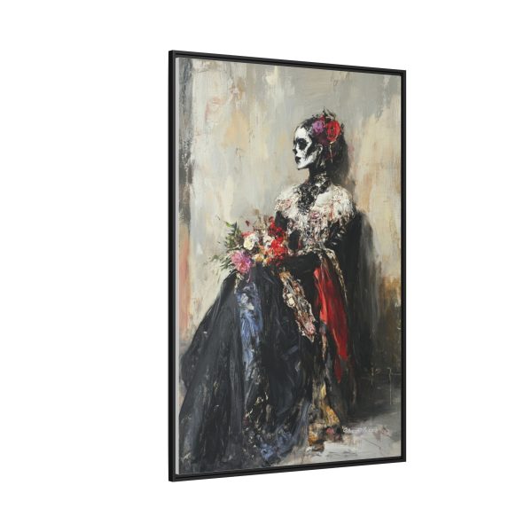 Framed Art Print - Day of the Dead Decor, Colorful Bone Lady Wall Art, Gothic Home Decor, Unique Gift for Holidays - Image 62