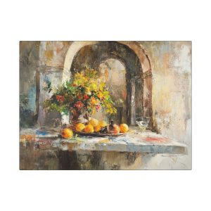 Vibrant Floral Canvas Wall Art, Modern Home Decor, Kitchen Artwork, Gift for Art Lovers, Elegant Living Room Accent, Unique Home Design