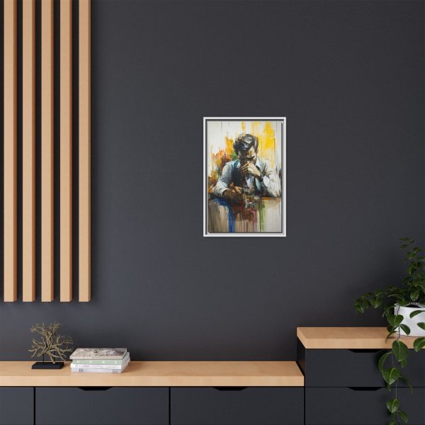 Framed Wall Art - Contemplative Man with Drink, Modern Home Decor, Stylish Gift, Thoughtful Art Piece, Artistic Decor for Living Room - Image 60
