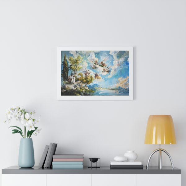 Elegant Framed Horizontal Poster, Art Decor, Wall Art for Living Room, Gift for Art Lovers, Home Aesthetic, Blue Sky Art Print - Image 14