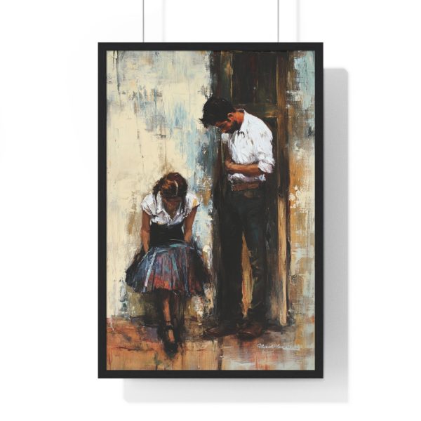 Emotional Vertical Framed Poster - Romantic Wall Art, Elegant Home Decor, Gift for Anniversary, Couples Artwork, Emotional Art Print - Image 7