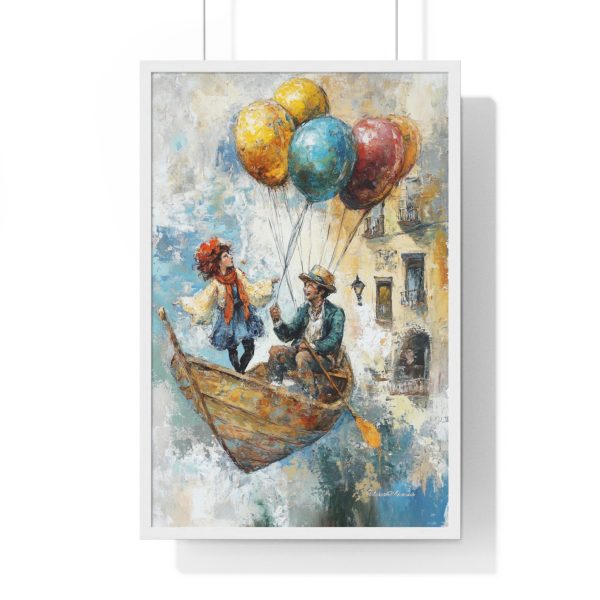 Whimsical Balloon Adventure Framed Poster, Colorful Art for Kids' Room, Unique Home Decor, Fun Gift for Birthdays, Playroom Wall Art - Image 10