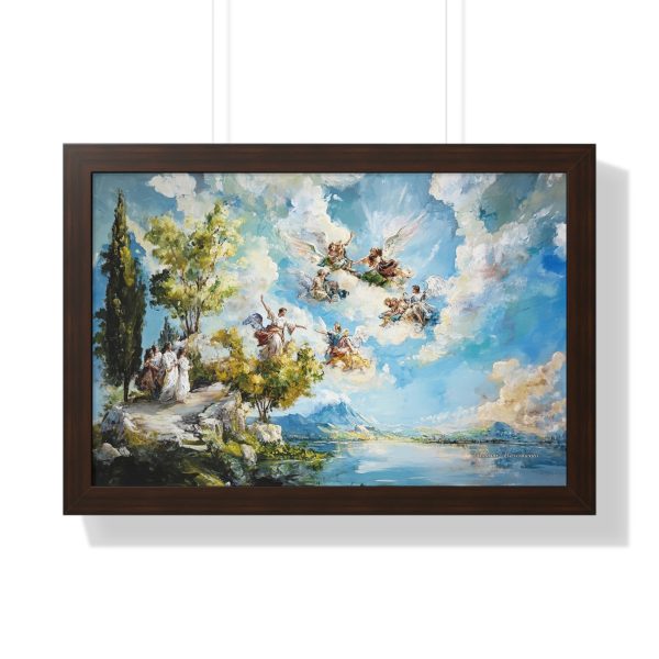 Elegant Framed Horizontal Poster, Art Decor, Wall Art for Living Room, Gift for Art Lovers, Home Aesthetic, Blue Sky Art Print - Image 7