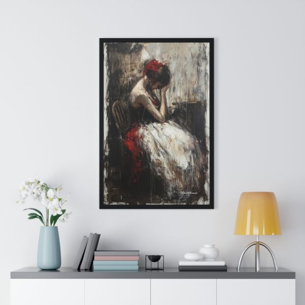 Elegant Emotional Art Print, Framed Wall Decor, Feminine Fine Art, Living Room Aesthetic, Gift for Art Lovers - Image 8