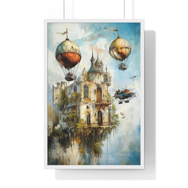 Whimsical Hot Air Balloon Art Print, Vintage Home Decor, Unique Wall Art, Fantasy Poster, Gift for Travelers - Image 10