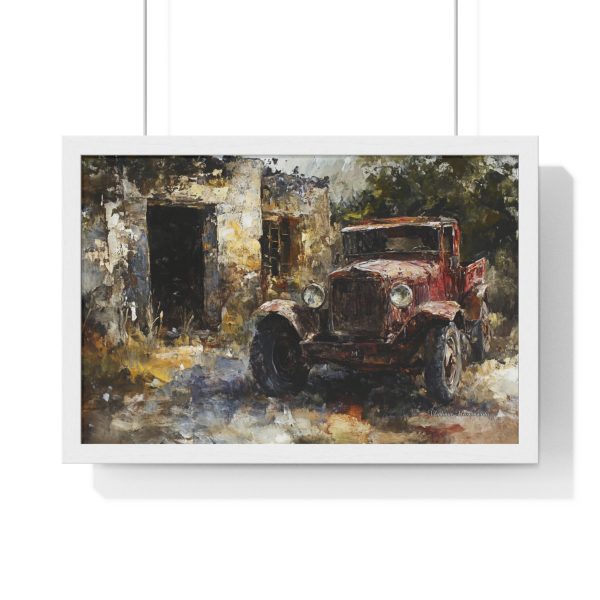 Rustic Vintage Truck Art Print | Farmhouse Decor, Wall Art, Gift for Car Lovers, Country Chic Decorating, Retro Home Accent - Image 4