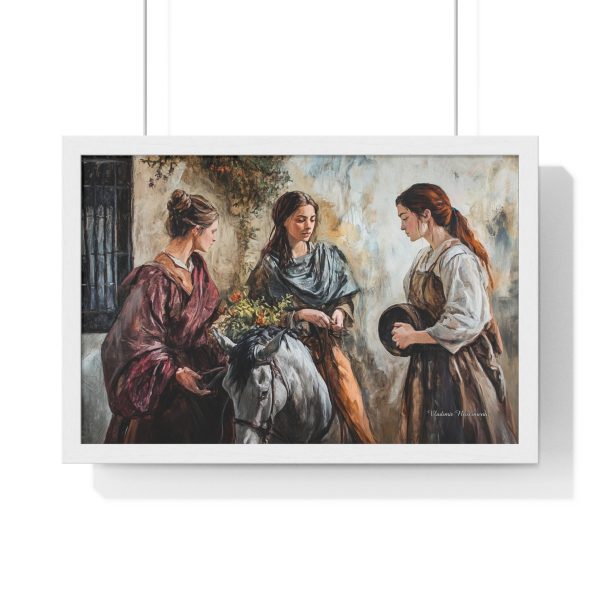 Framed Art Print, Elegant Wall Decor, Home Aesthetic, Gift for Her, Vintage Style Art - Image 4
