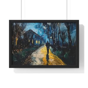 Nowhere to Go Horizontal Framed Poster, Wall Art Print, Home Decor, Gift for Art Lovers, Cozy Bedroom Decoration, Vintage Style Art