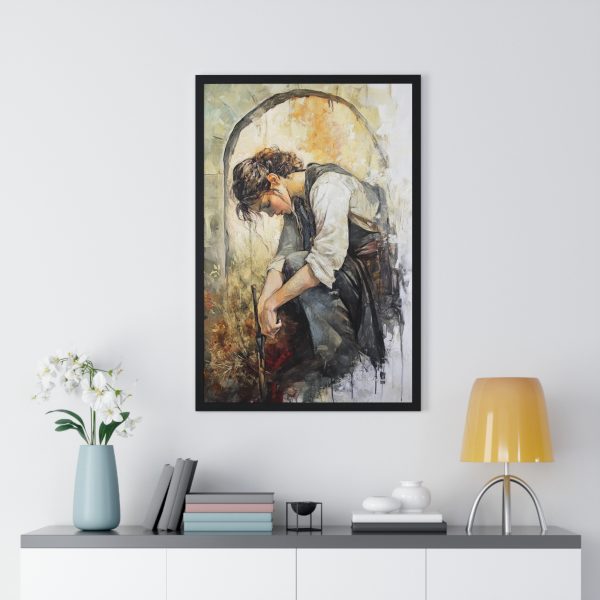 Artistic Vertical Framed Poster, Home Decor, Inspirational Wall Art, Gift for Art Lovers, Unique Art Print - Image 8