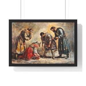 Elegant Framed Art Print, Historical Wall Decor, Vintage Artwork, Home Decor, Gifts for Art Lovers, Classical Painting