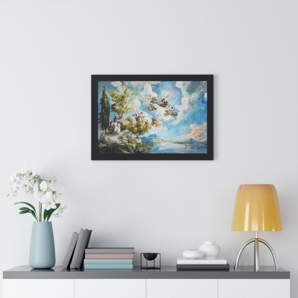 Elegant Framed Horizontal Poster, Art Decor, Wall Art for Living Room, Gift for Art Lovers, Home Aesthetic, Blue Sky Art Print - Image 2