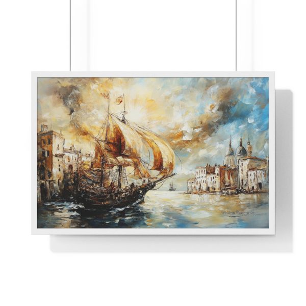 Scenic Maritime Horizontal Framed Poster, Nautical Wall Art, Ship Decor, Ocean Aesthetic, Home Gallery - Image 16