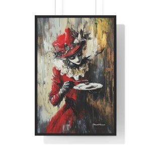 Vintage-Inspired Framed Poster, Art Print for Home Decor, Gothic Wall Art, Elegant Gift for Art Lovers, Statement Piece