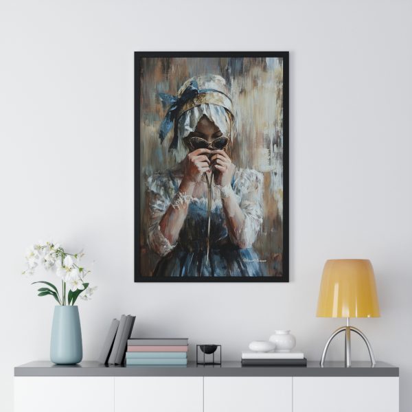 Elegant Vertical Framed Poster, Vintage Art Print, Home Decor, Unique Gift, Wall Art, Art Collectible - Image 8