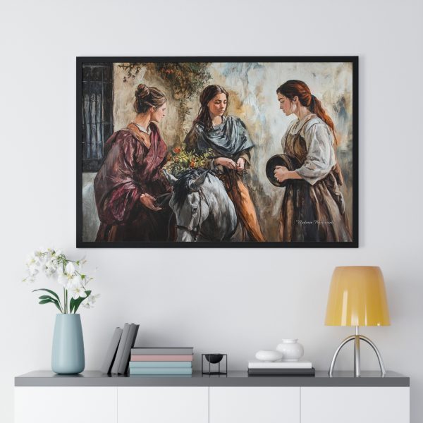 Framed Art Print, Elegant Wall Decor, Home Aesthetic, Gift for Her, Vintage Style Art - Image 8