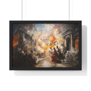 Elegant Framed Art Print, Classic Home Decor, Wall Art, Vintage Art, Gift for Homeowners, Living Room Decoration